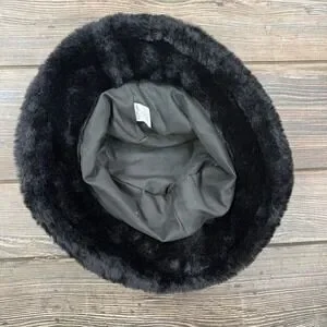 Ed Hardy | Accessories | Ed Hardy Black Faux Fur Bucket Hat  display picture 1